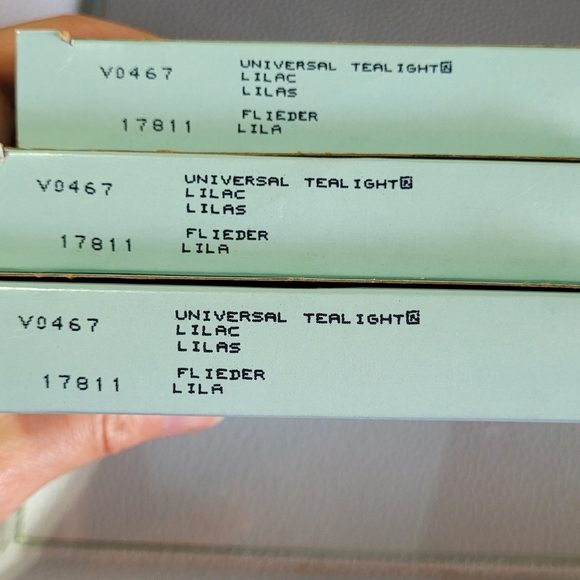 PartyLite 3 boxes of tealights - Lilac - Picture 2 of 5